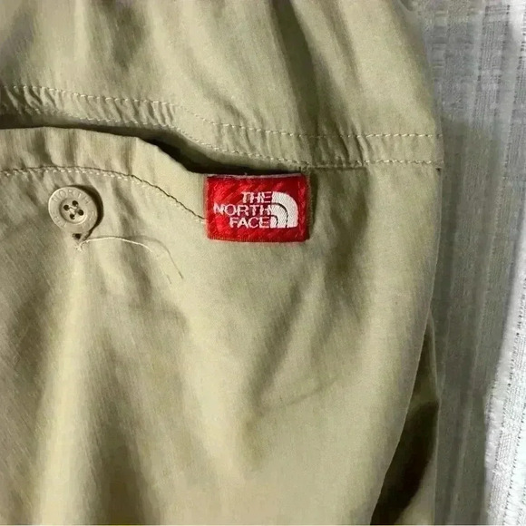 The North Face Pants Mens L Khaki Convertible Shorts Ankle Zip Hiking Cargo - Picture 7 of 13